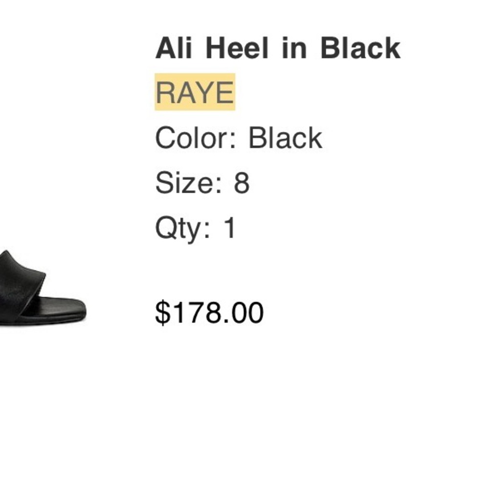 RAYE Ali Heel in Classic Black